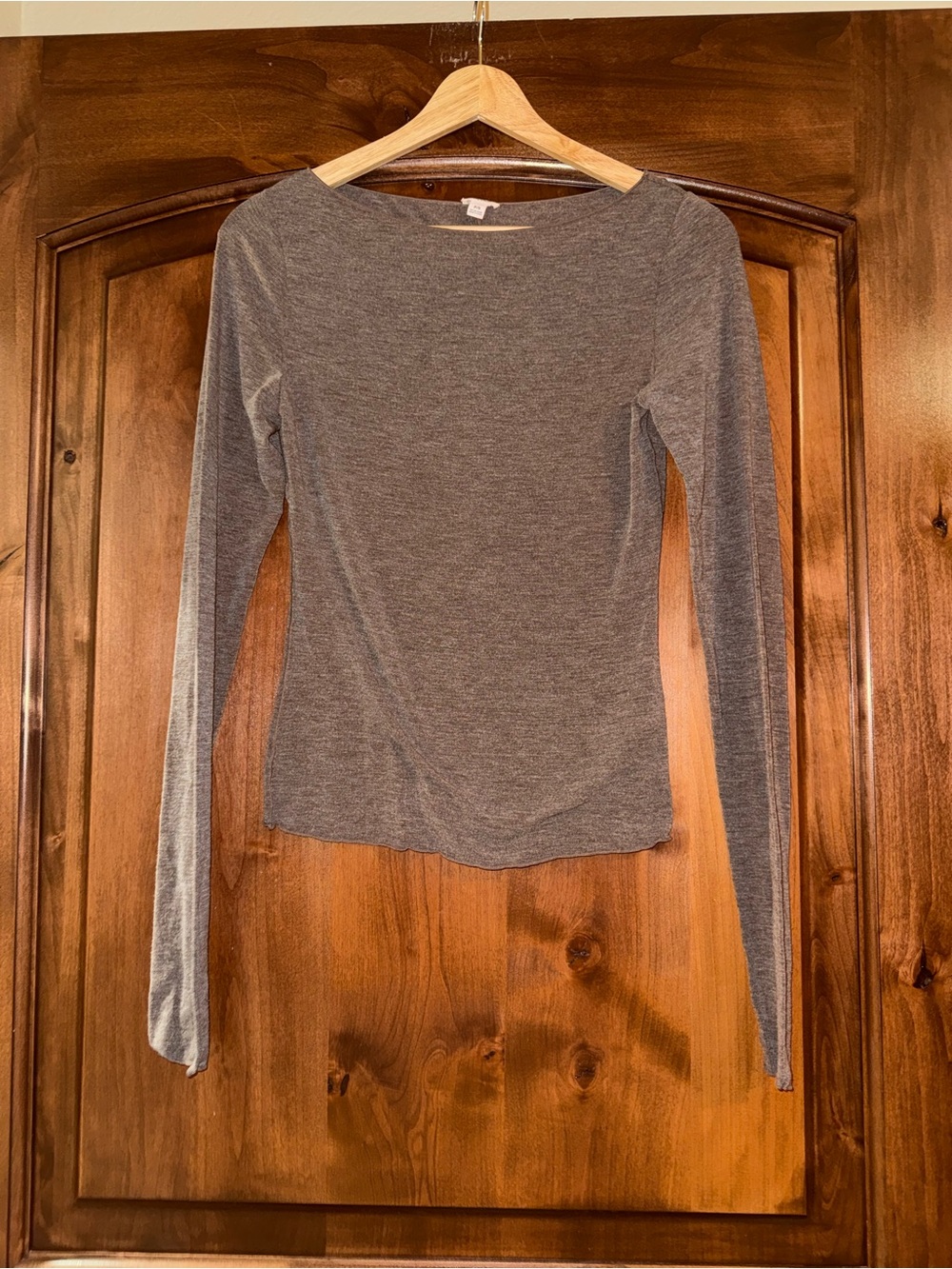 Garage Long Sleeve Boat Neck Top – Size Small